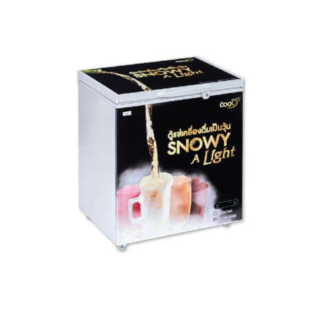 ตู้แช่แข็ง THE COOL รุ่น SNOWY ALIGHT150 ความจุ 50 ขวด 5.4 คิว สีดำ/ขาว_1
